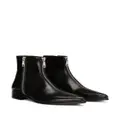 Dolce & Gabbana leather zip-detail ankle boots - Black