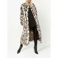 Dolce & Gabbana leopard-print faux-fur coat - White