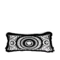 Versace logo-patch cushion - Black