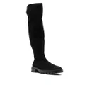 Aquazzura knee-high suede boots - Black