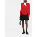 Alexander McQueen V-neck cashmere knitted cardigan - Red