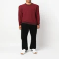 BOSS crew-neck knitted jumper - Red