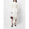Paule Ka Milano metallic-trim skirt - White