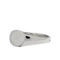 Tom Wood mini signet oval ring - Silver