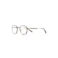 Garrett Leight square-frame glasses - Brown
