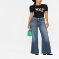 Versace slogan-print short-sleeve T-shirt - Black