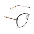Garrett Leight circle-frame glasses - Brown