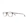 TOM FORD Eyewear round-frame tortoiseshell-effect glasses - Brown