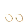 Maje Diamanté-embellished hoop earrings - Gold
