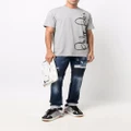 Philipp Plein logo-print short-sleeved T-shirt - Grey