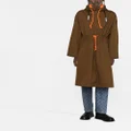 MSGM two-in-one hooded coat - Green