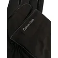 Calvin Klein stitched leather gloves - Black