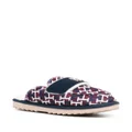 Tommy Hilfiger logo-plaque mule slippers - Red