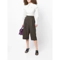 3.1 Phillip Lim belted pleated cropped trousers - Green