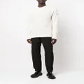 Moncler long-sleeve knitted top - White