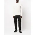 Moncler long-sleeve knitted top - White