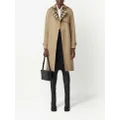 Burberry Exaggerated check-panel trench coat - Neutrals