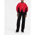 Versace cocoon bomber puffer jacket - Red