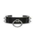 Dolce & Gabbana leather cuff bracelet - Silver