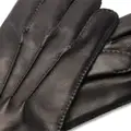 Zegna cashmere-lined leather gloves - Black