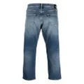 Calvin Klein Jeans distressed-effect straight-leg jeans - Blue