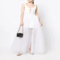 Rebecca Vallance tulle-netted long skirt - White