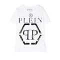 Philipp Plein Junior logo-print short-sleeve T-shirt - White
