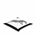 Dolce & Gabbana small zebra-print canvas cushion - White