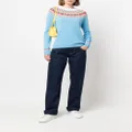 Mackintosh KELSI Fair Isle knit jumper - Blue