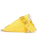 Prada raffia Triangle shoulder bag - Yellow