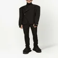 Dolce & Gabbana off-centre fastening suit jacket - Black