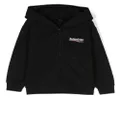 Balenciaga Kids Political Campaign zip-up hoodie - Black