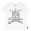 Philipp Plein Junior skull-print graphic T-shirt - White