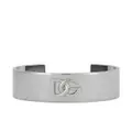Dolce & Gabbana DG-logo open-cuff bangle - Silver