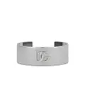 Dolce & Gabbana DG-logo open-cuff bangle - Silver
