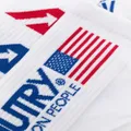 Autry logo-print knit socks - White