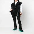 Junya Watanabe patch-detail knit vest - Black