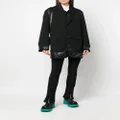 Junya Watanabe layered-design wool jacket - Black