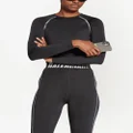 Balenciaga long-sleeve athletic top - Black