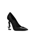 Saint Laurent logo-heel leather pumps - Black