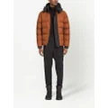 Zegna padded hooded down jacket - Brown
