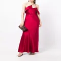 Michelle Mason bias-cut one-shoulder gown - Red