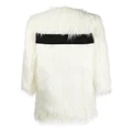 ALABAMA MUSE oversize faux-fur coat - White
