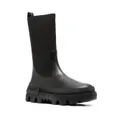 Moncler ridged-sole panelled boots - Black
