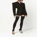 Dolce & Gabbana logo-waistband fitted miniskirt - Black