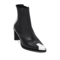 Alexander McQueen Punk 90mm leather Chelsea boots - Black