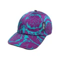 Versace all-over floral-print cap - Blue