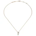 Delfina Delettrez 18kt white and yellow gold Two in One diamond necklace