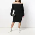 Norma Kamali mid-length fitted tube-skirt - Black
