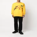 Philipp Plein Signature logo-print sweatshirt - Yellow